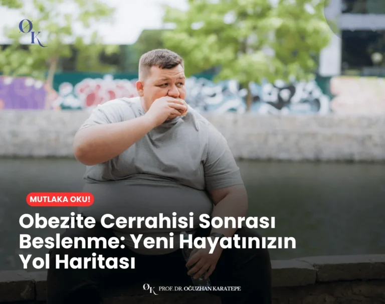 Obezite cerrahisi sonrası sıvıdan katıya beslenme aşamaları