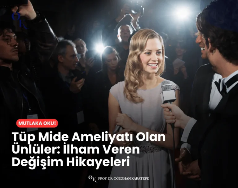 Tüp mide ameliyatı olan ünlüler hakkında bilgi veren kolaj