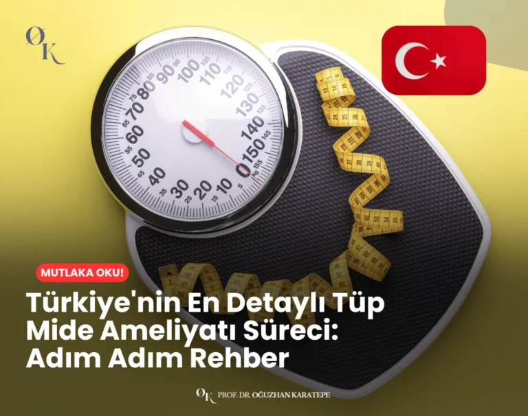 Tüp mide ameliyatı süreci adım adım görsel anlatım